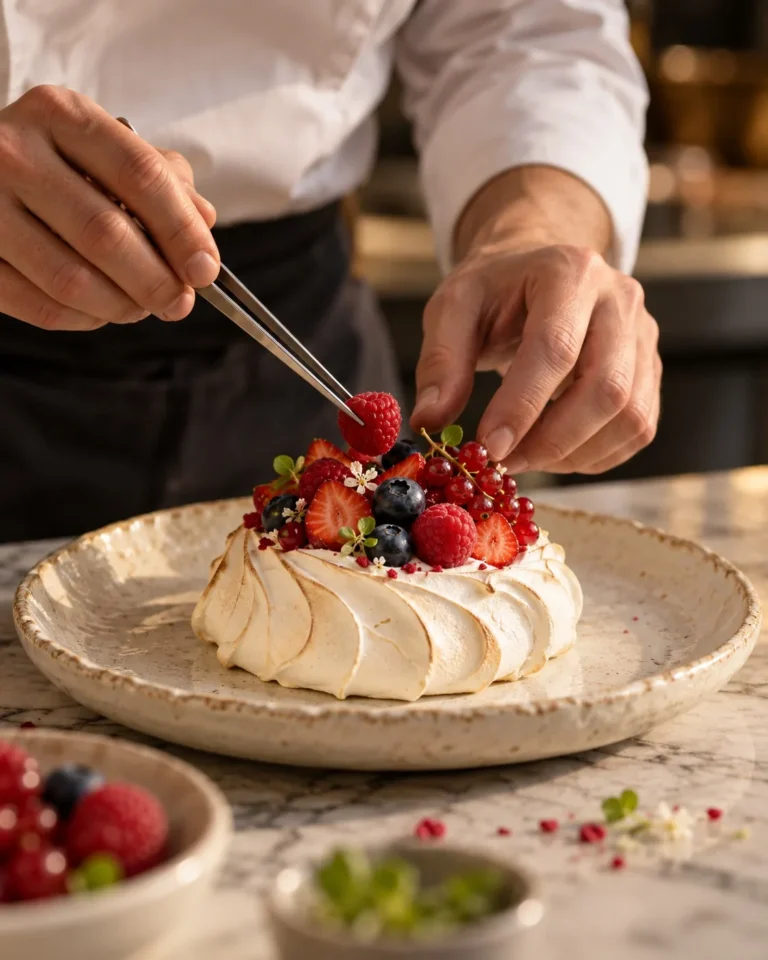 Dressage d’un dessert aux petits fruits
