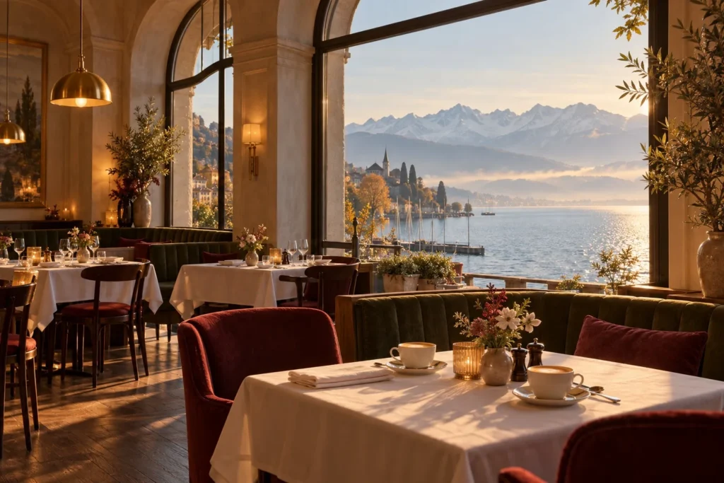 View of the lake from the dining room