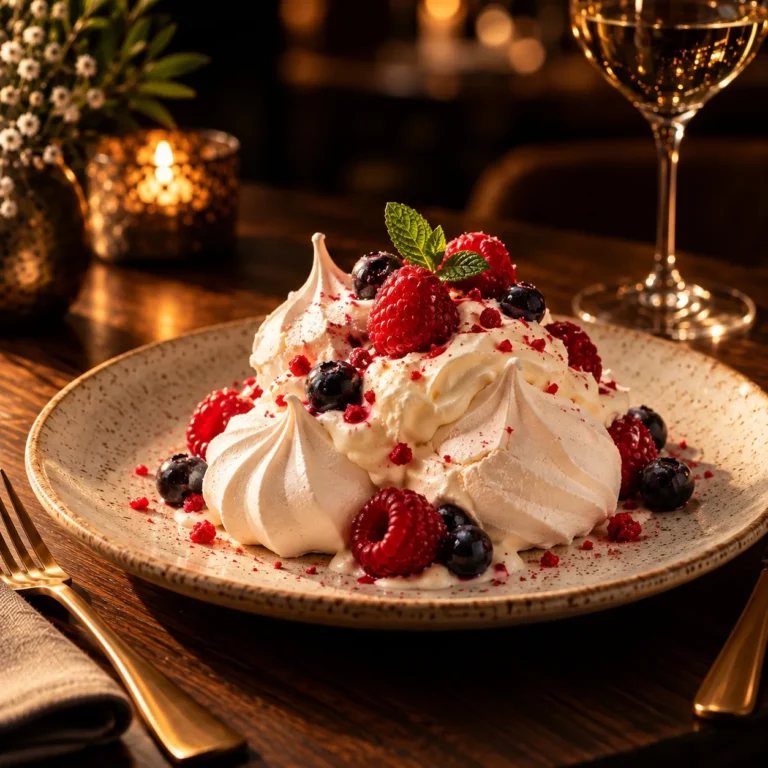 Meringues à la double crème de la Gruyère