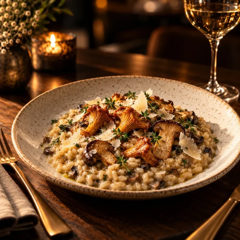 Risotto aux champignons des bois