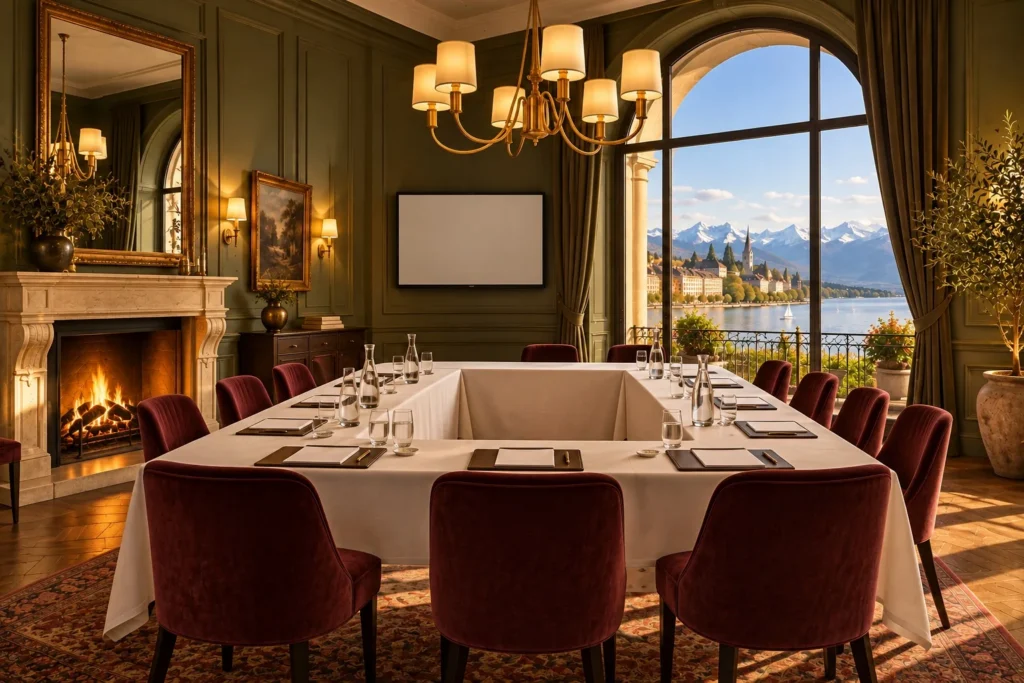 Le salon privé en configuration séminaire